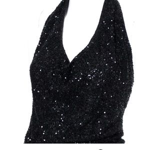 💕 💕 Donna Karan sequin halter top -S